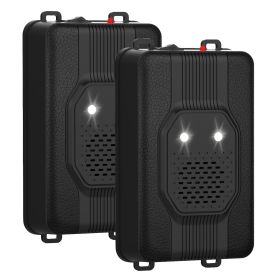 2 Pack Under Hood Ultrasonic Rodent Repeller Rodent Control Deterrent Chaser Blocker For Vehicle Indoor With Strobe Light 3 Power Supplies (Option: 2PCS)